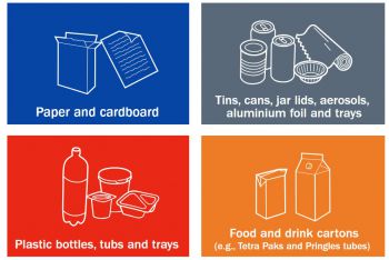 List of items that can now be included in dry mixed recycling