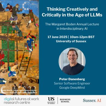 Thinking Creatively and Critically in the Age of LLMs. | Tues 17 June, 10am-12pm, Jubilee Lecture Theatre |