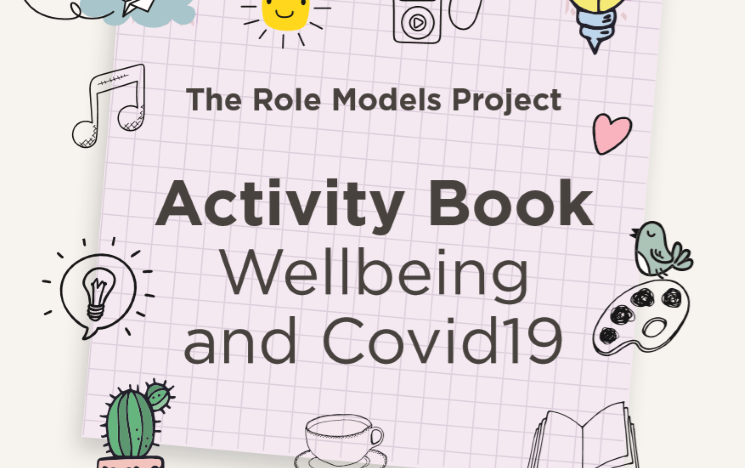 The front cover of the Role Models Covid-19 booklet with illustrations